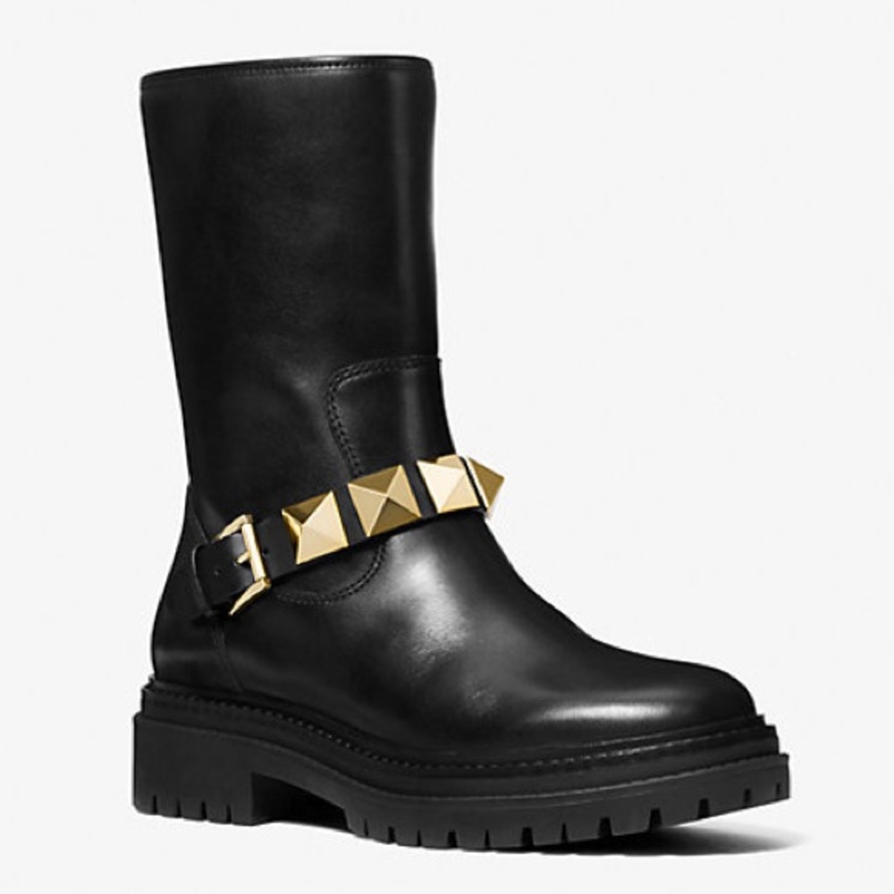 MICHAEL MICHAEL KORS
Layton Studded Leather Boot size 8